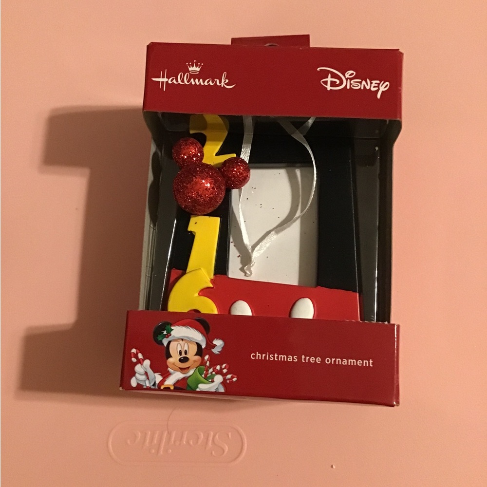 Disney Hallmark 2016 Mickey Mouse Photo Frame Christmas Tree‎ Ornament